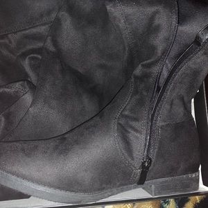 New black over the knee boots